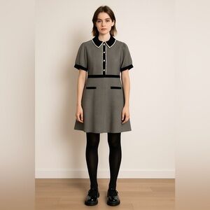 ModCloth | Scholastic Classic Collared Babydoll Dress 1X
